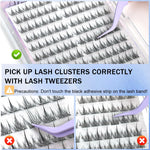 HASTHIP® 120-Piece Self-Adhesive Lash Cluster Kit