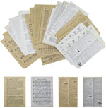 HASTHIP Scrapbook Decorative Materials for Journals and Crafts featuring 114 pcs Vintage Paper Pack | Gold Ephemera Pages 4.5 x 7 in