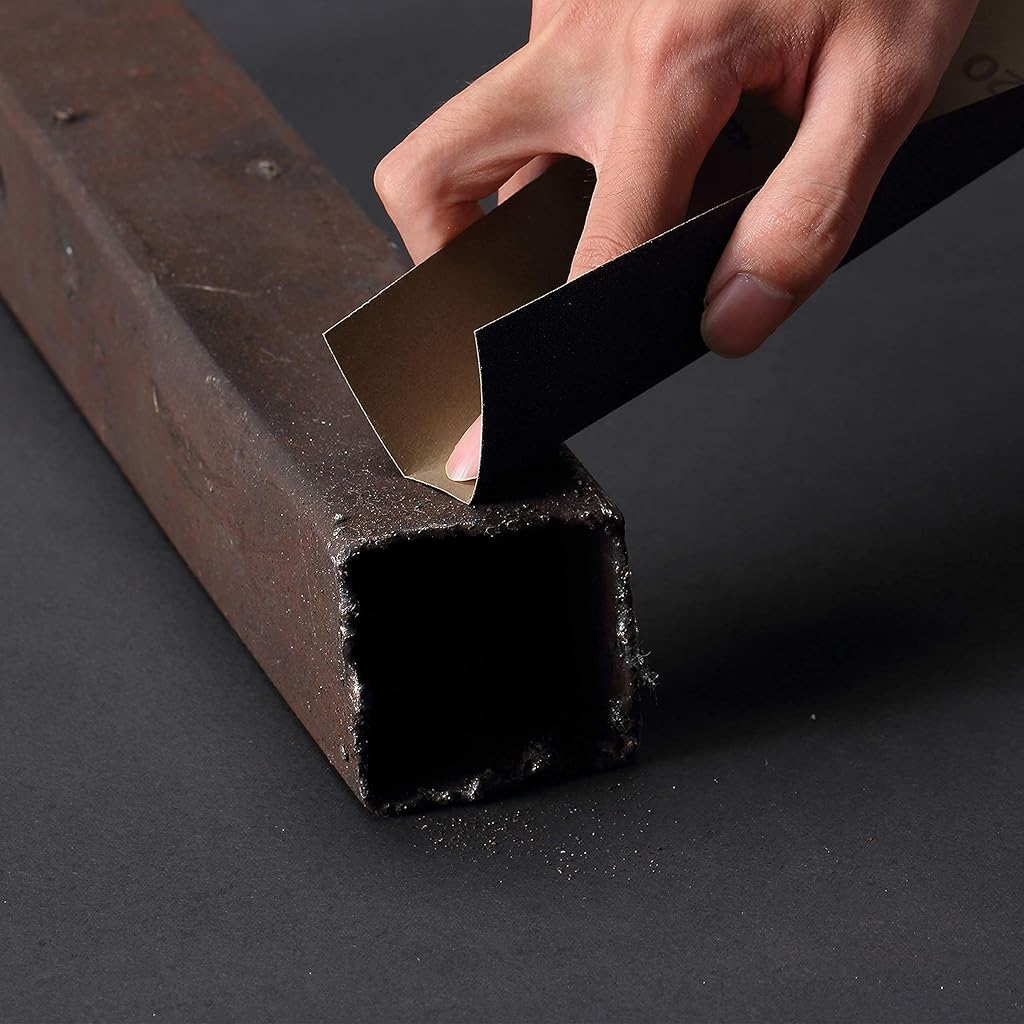 HASTHIP® 54PCS Sanding Paper Set Upgraded Dry Wet Waterproof Sandpaper for Surface Sanding Wood Furniture Automotive Polishing 9×3.6inch