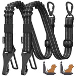 HASTHIP® 2Pack Dog Seatbelt for Car, 3-in-1 Dog Car Bungee, Shockproof Tether
