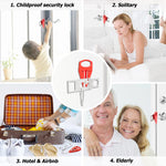HASTHIP Portable Door Lock for Travel and Home with Heavy Duty Stainless Steel | 4PCS Set