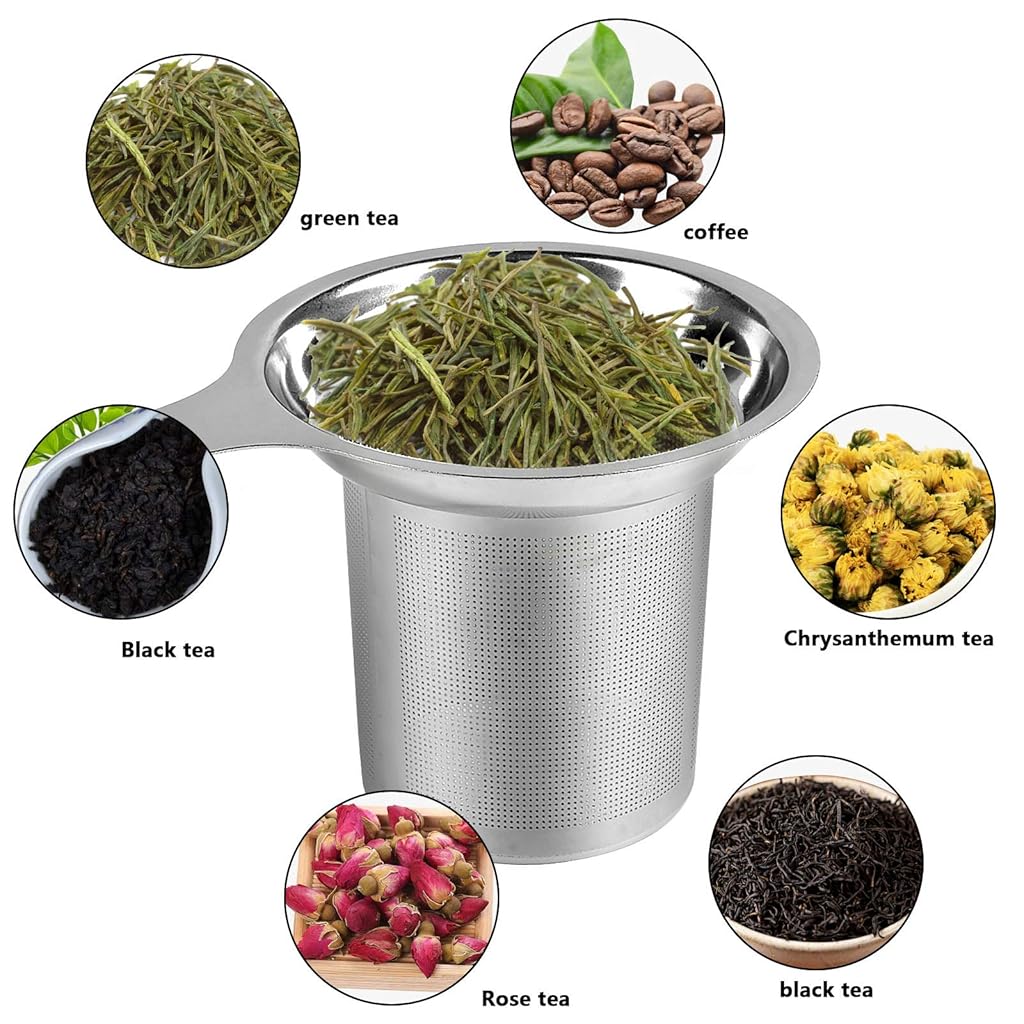 HASTHIP® Tea Strainer for Kitchen Utensils Stainless Steel Tea Stainer & Food Grade C