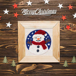 HASTHIP Embroidery Kit for Beginners with 7.8 in Hoop and Yarn for Kids and Adults | DIY Snowman Holiday Craft