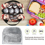 HASTHIP Lunch Bag for School and Office with Insulated Liner and Zipper | 23x13x20cm Portable Picnic Pouch