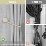 HASTHIP Magnetic Curtain Tiebacks for Home and Office with 40cm Rope and 3.3cm Balls | Strong Anti Rust Magnets