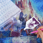 HASTHIP Diamond Painting Storage Box with 64 Grids for Beads and Tools | EVA Carrying Case