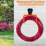 HASTHIP Metal Garden Hose Holder for Wall Mount with Screw Attachment | 2Pcs Orange