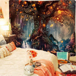 HASTHIP Wall Tapestry for Bedroom and Living Room featuring 150x100 cm Canvas Art | Easy Install Boho Decor