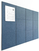 HASTHIP® Cork Board Alternative - 47"x35" 6 Pack Felt Wall Tiles with Safe Removable Adhesive Tabs