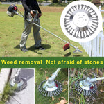 HASTHIP Weeder Head for Universal Grass Trimmer with Multi Prongs Stainless Steel 6 in Blade | Efficient Weed Cutting