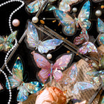 HASTHIP Butterfly Stickers Set for Scrapbooking and Journals with 80 Pieces | Holographic Waterproof TPE Design