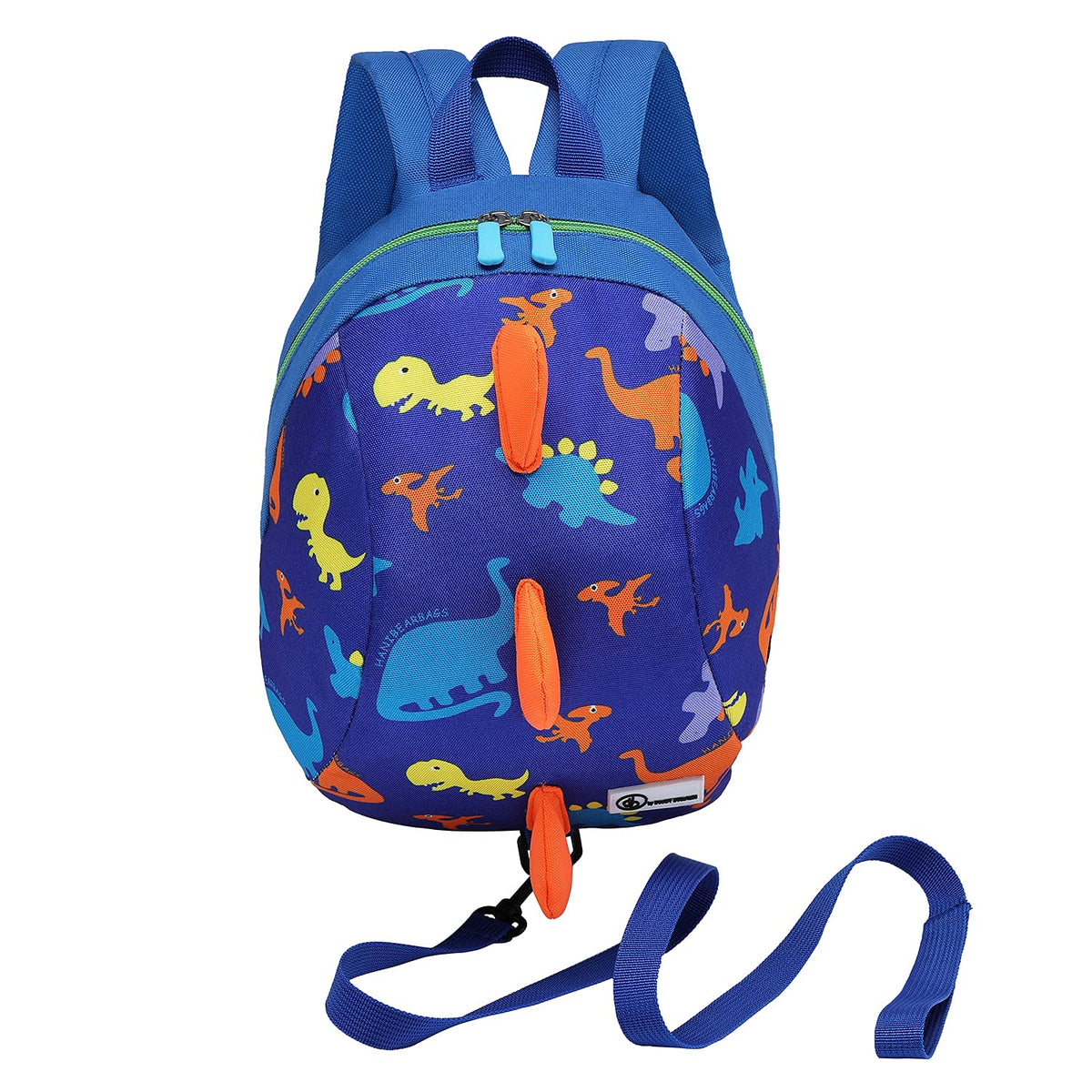 HASTHIP® Mochila Infantil con Arnés y Correa Antipérdida para Niños Pequeños,Mini Mochila de Dinosaurio Ajustable y Desmontable,Bolsa para Bebé con Pulsera de Seguridad Diseño Adorable