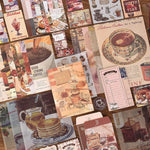 346Pcs Vintage Journal Kit, Journaling Kit Journal Stickers Journal Supplies, Scrapbook Stickers Pack for Art Journaling Bullet Junk Journal Planners, DIY Decoration Paper Craft Kits (Coffee)