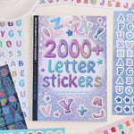 HASTHIP® 2000+ Pegatinas del Alfabeto para Diario y Scrapbooking,Letras Adhesivas Neutras y Coloridas para Manualidades,Decoración DIY Regalo Creativo Mujeres Adolescentes