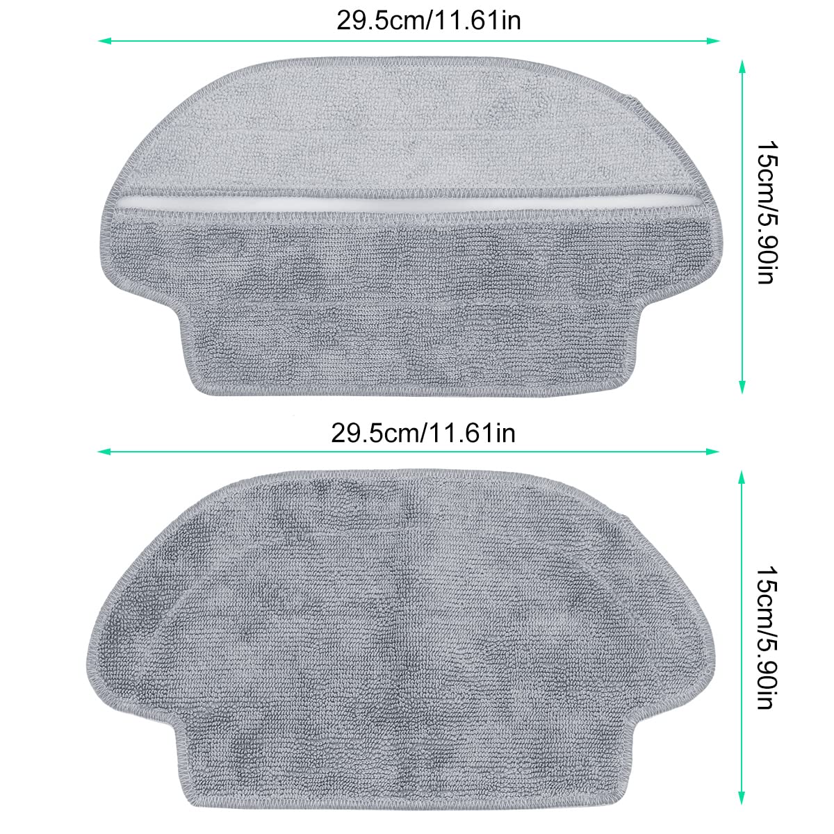 HASTHIP Accessories Compatible with Mi Robot Vacuum Mop P featuring 2 pcs mop cloth pads | washable eco friendly fabric for efficient cleaning