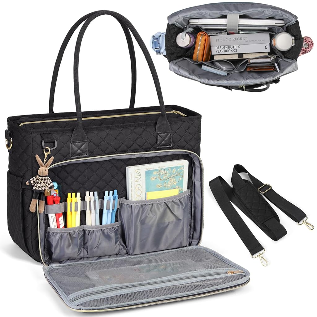 HASTHIP® Tote Bag for Woman Teacher inch Laptop Work Bags