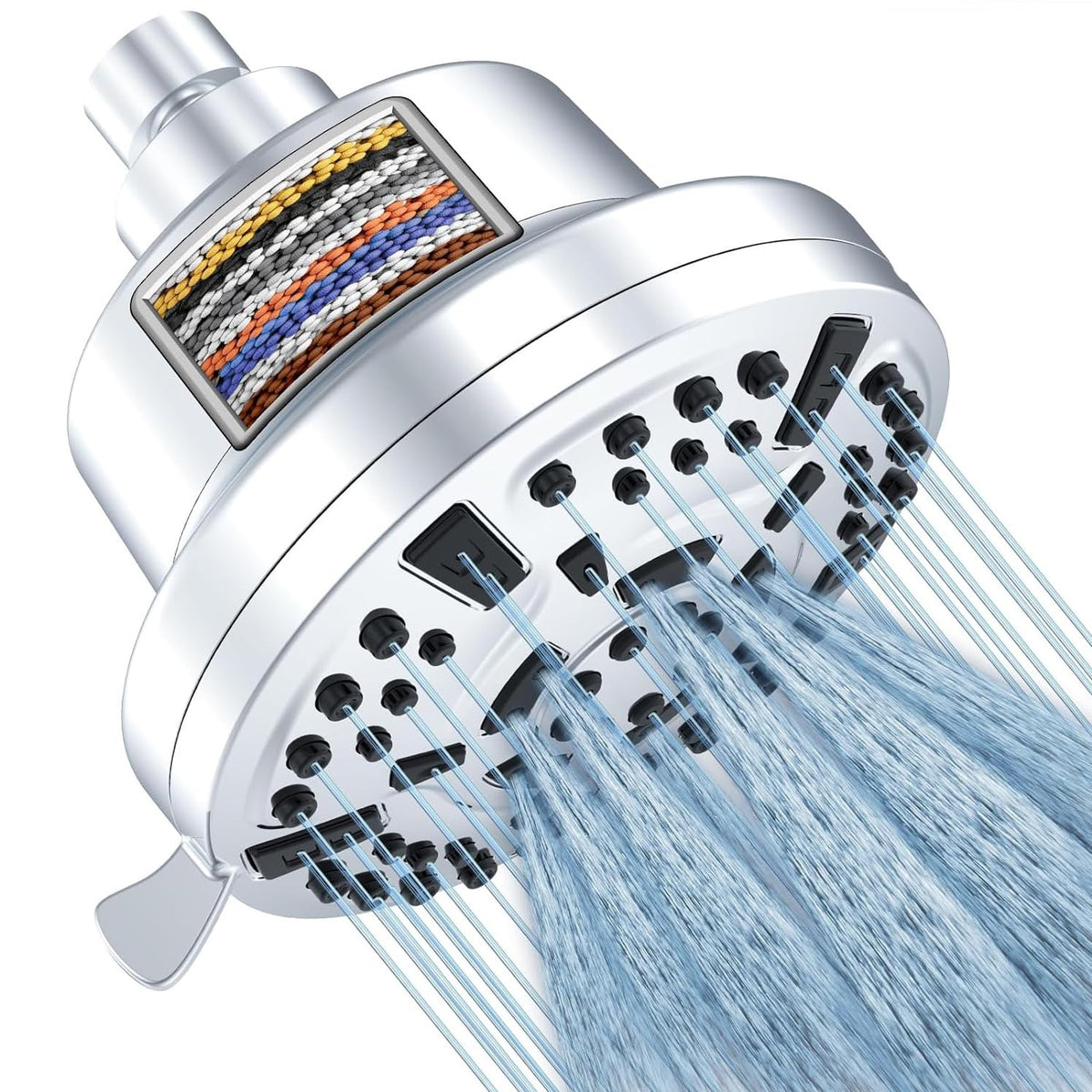 HASTHIP Filtered Shower Head with 20 Stage Filtration and 8 Spray Modes | 5 inch High Pressure Design