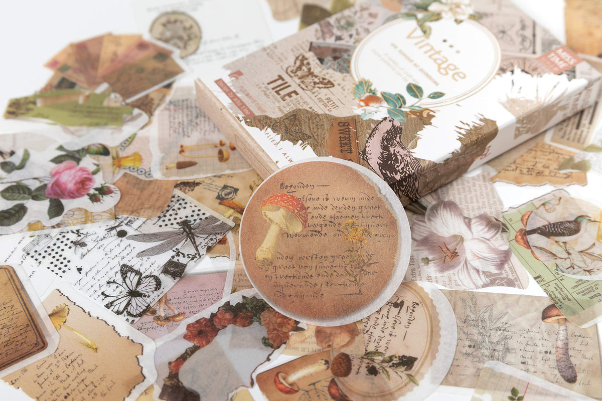 HASTHIP Stickers for Journal and Scrapbook with 55 Pcs Self Adhesive Metal Mucha Girls Designs