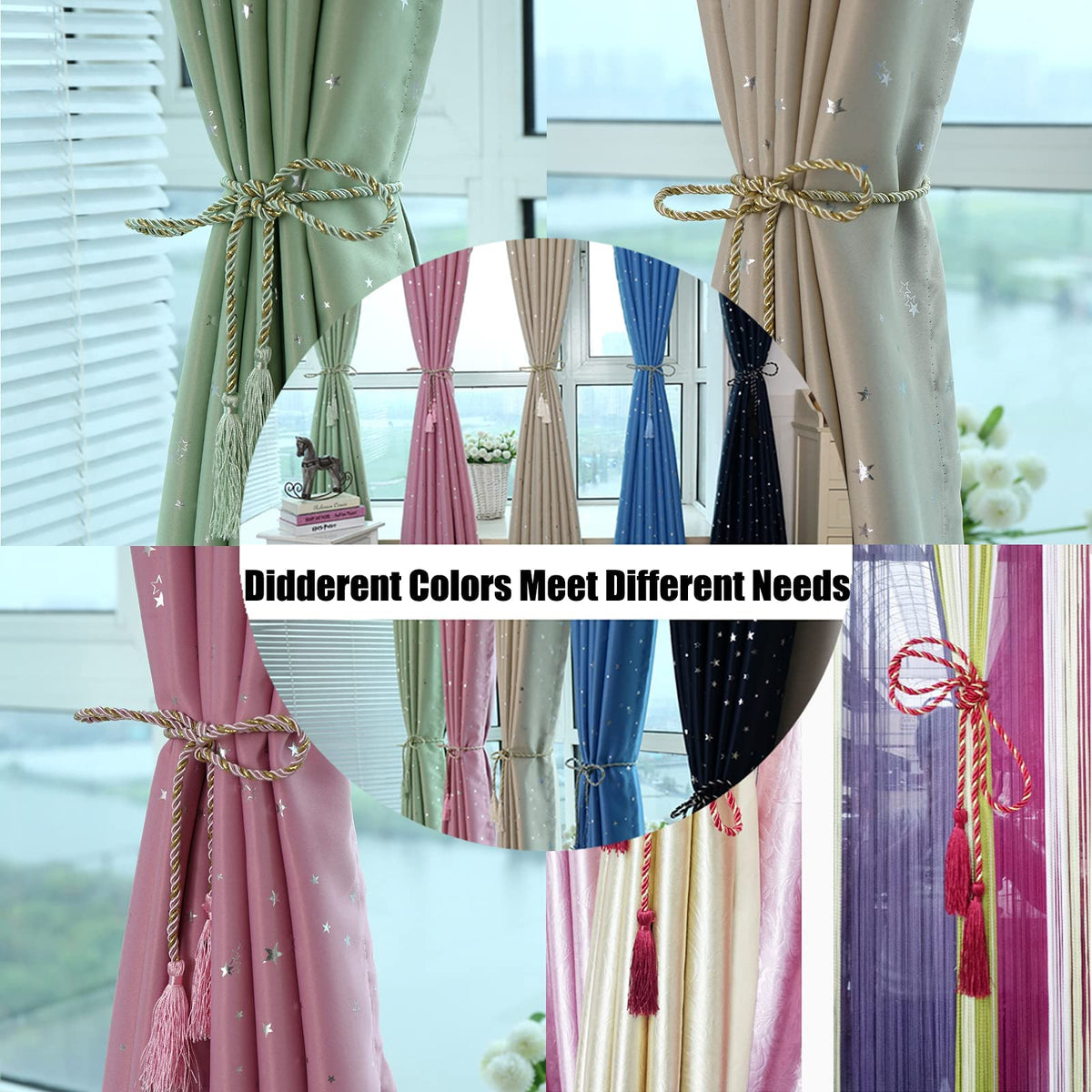 HASTHIP Tassels for Sarees Pallu and DIY Crafts with Loop 152 Pcs in 38 Colors | Polyester