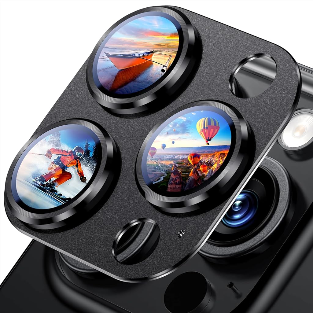 HASTHIP® Camera Lens Protector for i Phone 16 Pro Max Full Coverage Scratch-proof HD Lens Cover Universal Camera Lens Cover for Most Phone Case Phone Camera Lens Protector for i Phone 16 Pro Max