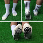 HASTHIP® 2 pairs of Men Women Athletic Socks, for Badminton Soccer Running Gym & Indoor Training, Hi-Tech Performance Rubber Anti-Slip and Thicken Cushion Sport Socks Ankle Length Socks