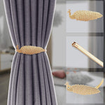 HASTHIP Curtain Tieback Set for Drapes featuring Snap Button Joint and 35 cm Rope | Alloy Holders