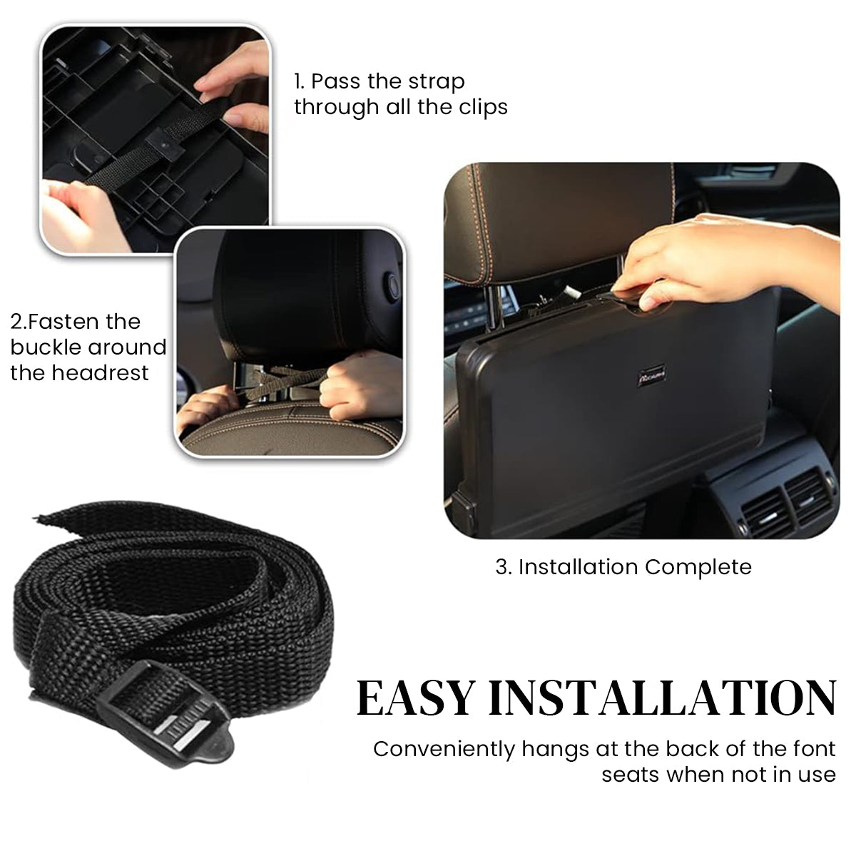 HASTHIP® Car Tray Table, Multi Functional Portable Foldable Car Backseat Tray Desk,