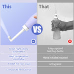 HASTHIP® Peri Bottle, 500ml Portable Travel Bidet with Bag, with 2 Interchangeable Spray Nozzles Travel Bidet with Storage Bag Cleansing Bidet Sprayer for Personal Hygiene Care, Postpartum Perineal
