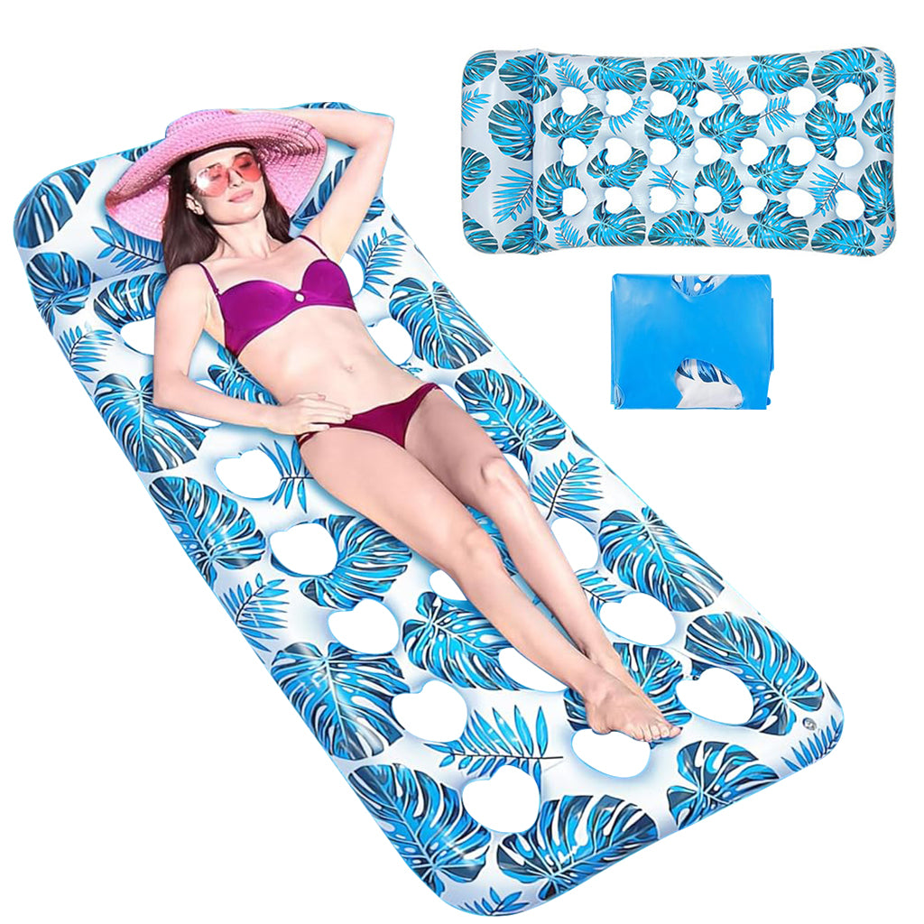 HASTHIP® Inflatable Pool Lounger for Adult 5.25ft Long Swimming Pool Float Inflatable