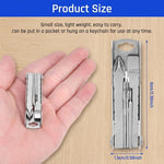 HASTHIP 11-in-1 Folding Multitool Keychain in Stainless Steel for Pocket and Outdoor Use