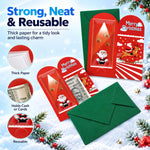HASTHIP 13-Piece Christmas Money Wallet Set with 6 Designs, Envelopes and Stickers