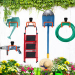 HASTHIP Metal Garden Hose Holder for Wall Mount with Screw Attachment | 2Pcs Orange