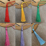 HASTHIP Tassels for Sarees Pallu and DIY Crafts with Loop 152 Pcs in 38 Colors | Polyester