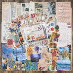 HASTHIP Vintage Scrapbook Supplies Pack for Art Journaling and DIY Albums | 200 Paper and Sticker Ephemera Kit