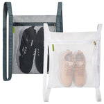 HASTHIP® Sneaker Drying Bag, Shoe Dryer Mesh Bags, Sneaker Wash & Dry Net Bag for Dryer, Large Mesh Laundry Bags with Zipper and Strap for Most Dryers Door, 15.7"x13.8" (White &Black)
