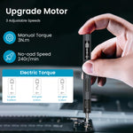 HASTHIP® Electric Screwdriver Set, Rechargeable Mini Screwdriver Set, 50 in 1 Power Repair Tool Kit with Torque and Power Display,