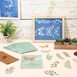 HASTHIP 16 Pieces Cyanotype Paper Kit with A4, A5 and A6 Sun-Print Sheets for DIY Projects