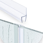 HASTHIP® 6.6Ft/2M Shower Door Side Seal Strip, Silicone Bathroom Glass Door Side Seal Strip, Frameless Glass Door Seal Strip Stop Shower Leaks and Create a Water Barrier (10mm Thickness)