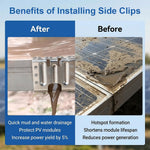 HASTHIP 304 Stainless Steel Solar Panel Water Drainage Clips for 35mm Framed Panels, Snap-On Fit