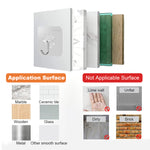 HASTHIP® 10Pcs Wall Hooks Strong Acrylic Backing Glue Wall Hooks Self-Adhesive Wall Hooks for Bathroom, Kitchen Waterproof Ultra Adhesive Wall Hooks