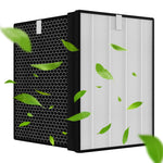 HASTHIP® 2Pcs FY2420/30 FY2422/30 Filter Replacement Compatible with Phil**IPS AC2882, AC2887, A2889, AC3829 Air Purifier, with 1 HEPA Filter and 1 Activated Carbon Filters