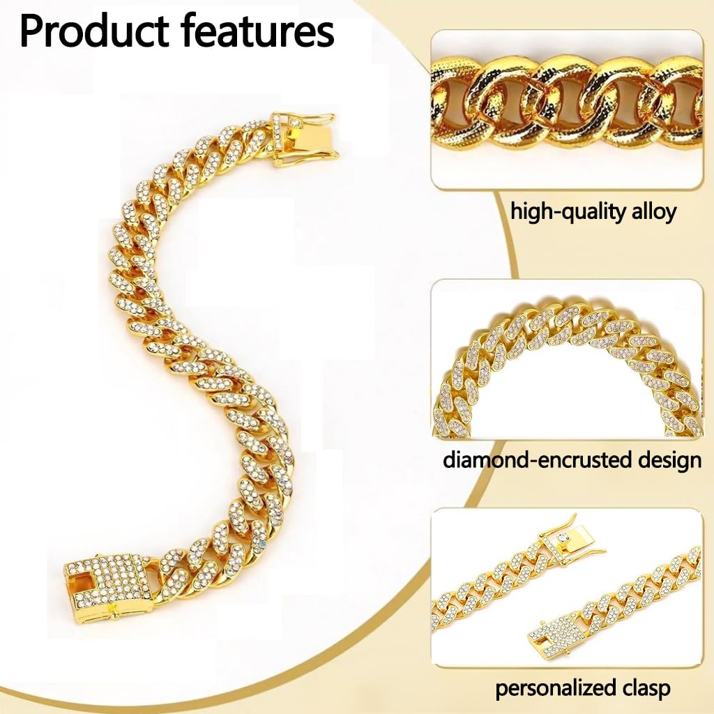 HASTHIP Men's Layered Chain Bracelet