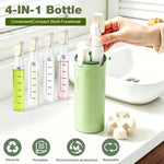 HASTHIP 4-in-1 30ml Travel Toiletry Bottle Set - Green