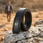 HASTHIP Generic Auto-Lock Leather Belt for Men