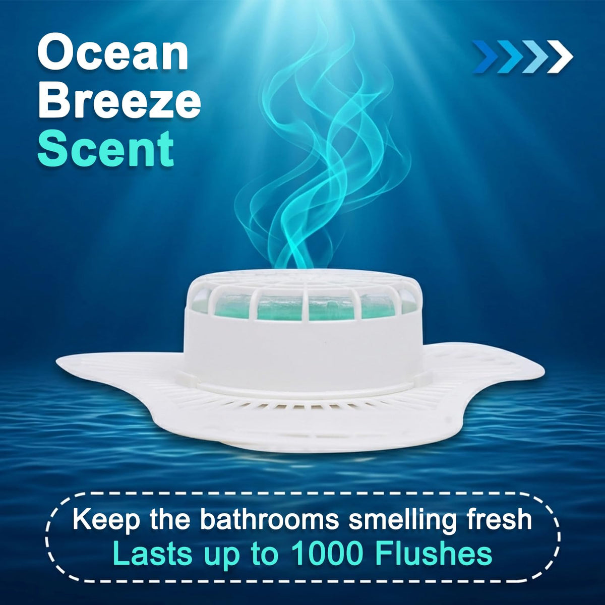 HASTHIP Urinal Deodorizer Screen and Cakes with Ocean Breeze Scent and Anti-Splash Design
