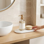 HASTHIP Quick-Dry Water-Absorbing Stone Tray for Bathroom, Kitchen and Laundry Use