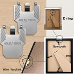 HASTHIP Drywall Picture Hangers, 40 lb Claw Hooks, 10-Pack Steel Kit for Frames and Mirrors