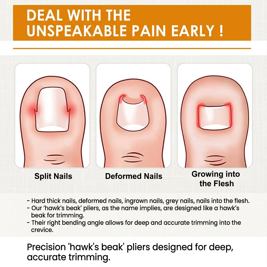 HASTHIP® 6-Piece Wide Jaw Nail Clipper Kit