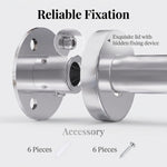 HASTHIP Adjustable L Shaped Shower Curtain Rod with Stainless Steel Corner Design