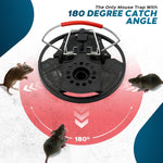 HASTHIP® 2-Pack Mice Trap Mouse Trap Quick Response Snap Trap Reuseable Mouse Trap Disk Strong Spring-loaded Round Mouse Trap for Kitchen, Garage